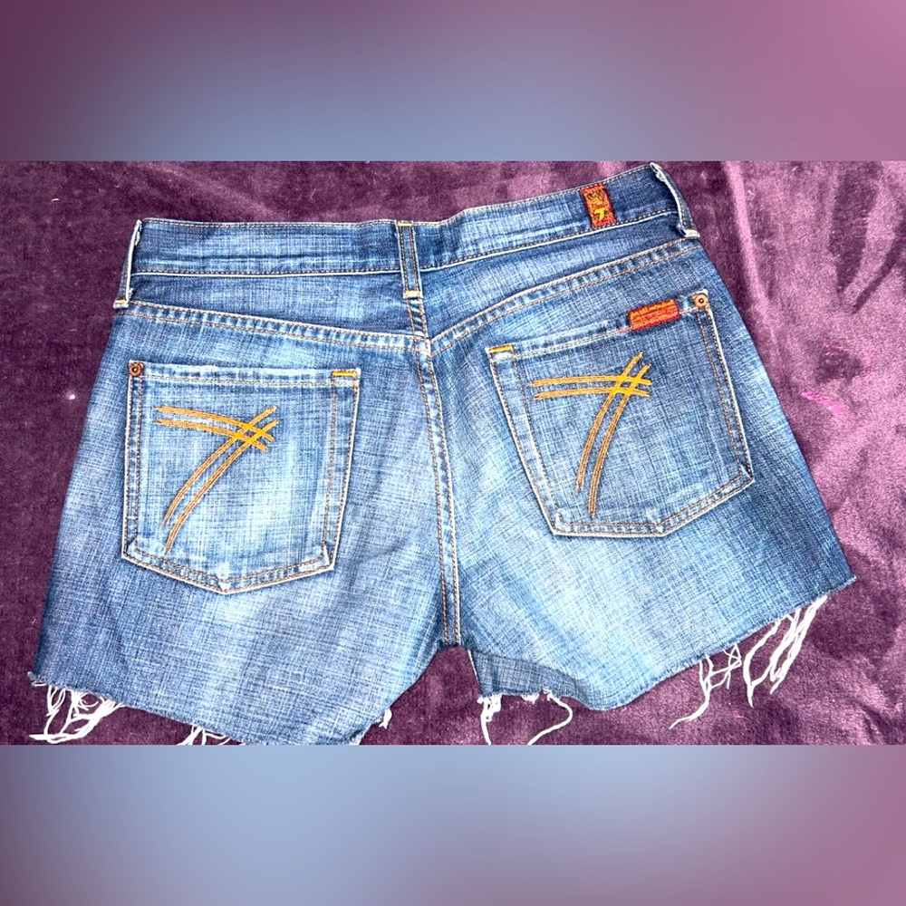 Size 28 7 for all man kind shorts